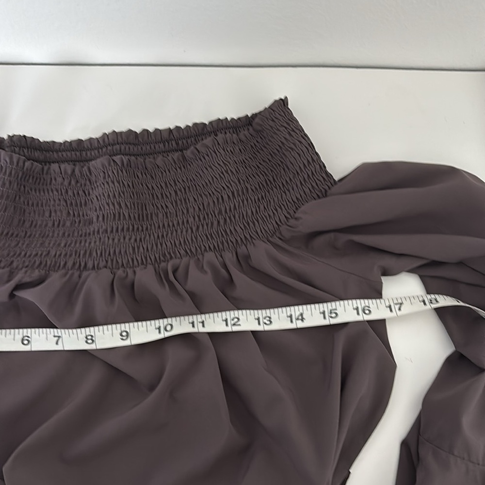CBR Dress L Brown Off Shoulder Ruffle Bell Sleeve Romantic Dark Fairy Whimsigoth - Picture 6 of 15
